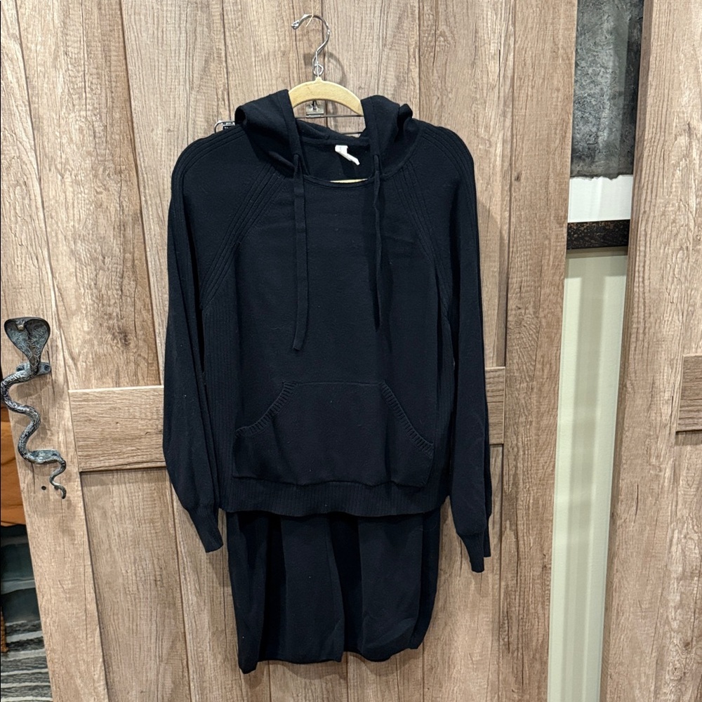 Black Hoodie and Pants Set by Daily Practice from Anthropologie L